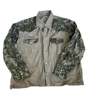 Carhartt XXL camo canvas comfort jacket cotton mens coat tan military casual 2X